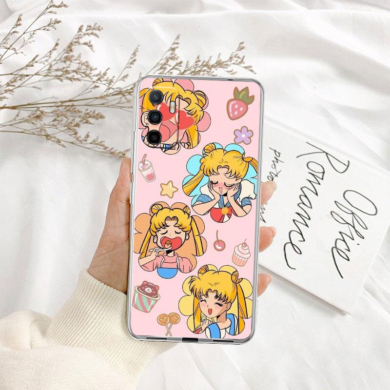 TR34 S-Sailors Art M-Moon Transparent Phone Case for Motorola Moto Edge 20 30 40 50 S30 Fusion Ultra Pro Neo Lite + G200 G23