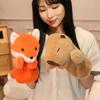 Cartoon Animal Capybara Raccoon Hand Puppet Parent-child Game Doll Lion Elephant Pig Appease Toys Birthday Gifts For Children