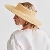 Fashion Empty Top Round Sun Hat for Women Sun-protective Breathable Straw Hat Hand Weaving Wide Brim Beach Cap Summer
