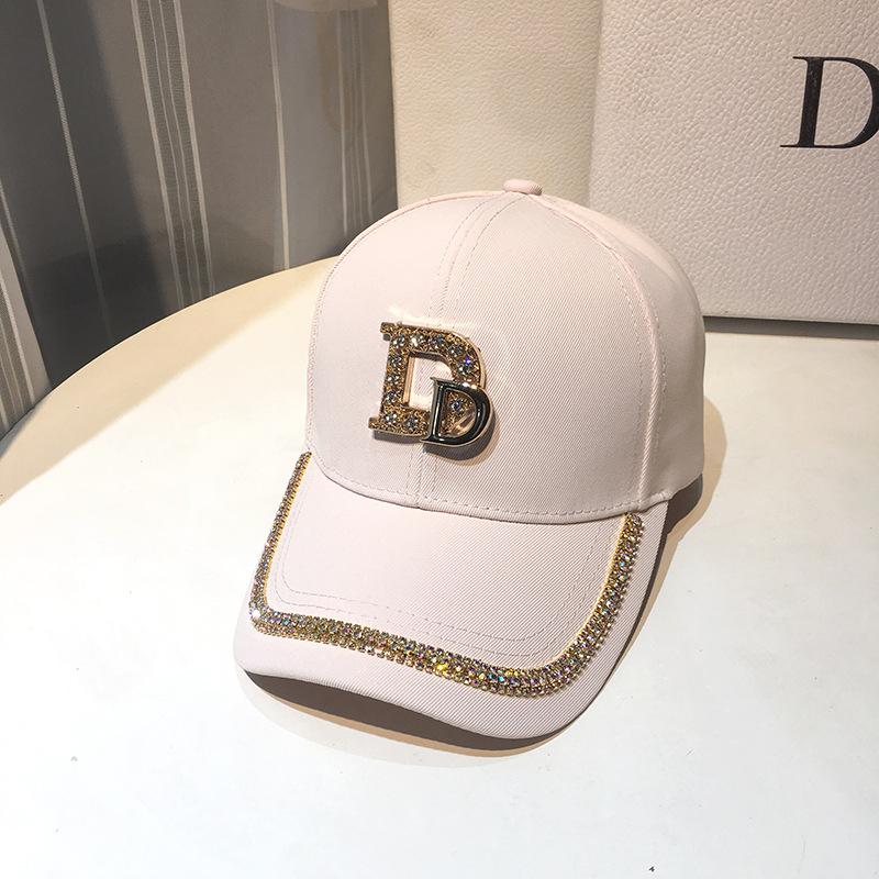 Hat Women's Summer Diamond Baseball Cap Outdoor Sunscreen Shade Tide Brand Rhinestone Cap