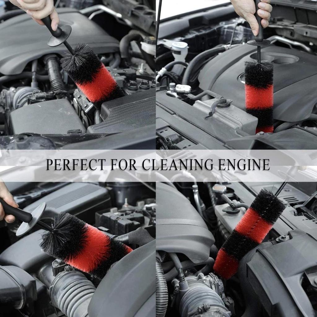 Bendable Car Wheel Brush Multifunctional 30mm Long Cleaning Tire Detailing for bike