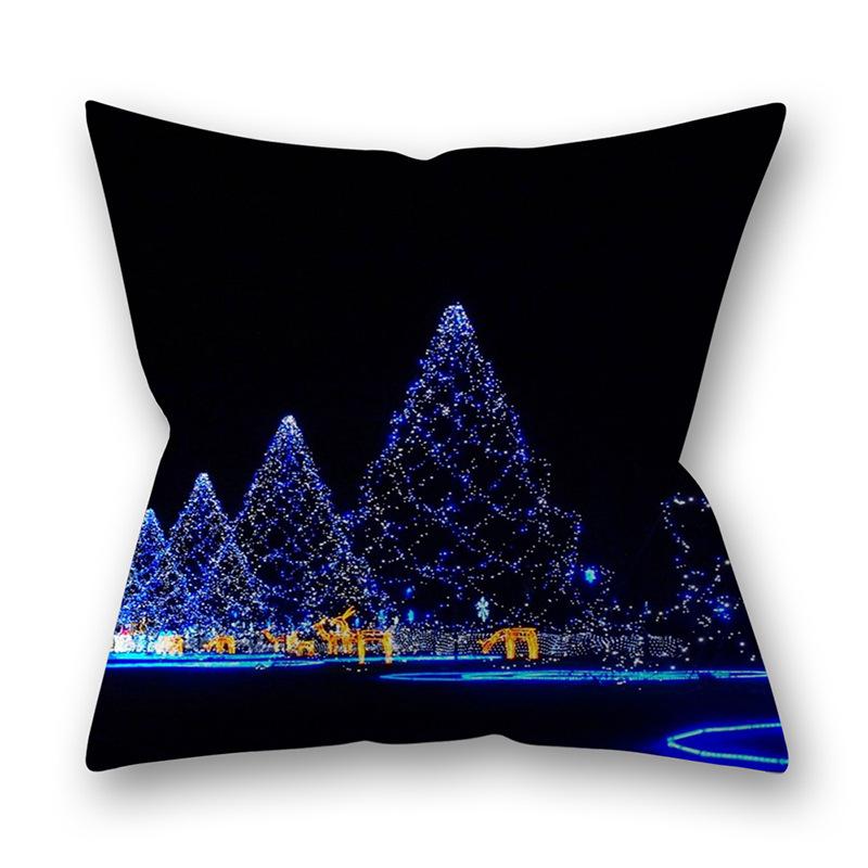 Husa de perna perna de Craciun copac cu fulg de nea imprimat canapea perna decorare perna acasa