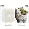 Yak Succulent Plant Flower Pot Resin Silicone Mold Sitting Cute Cow Storage Box Concrete Mould Cow Yak Candle Cup Gypsum Molds
