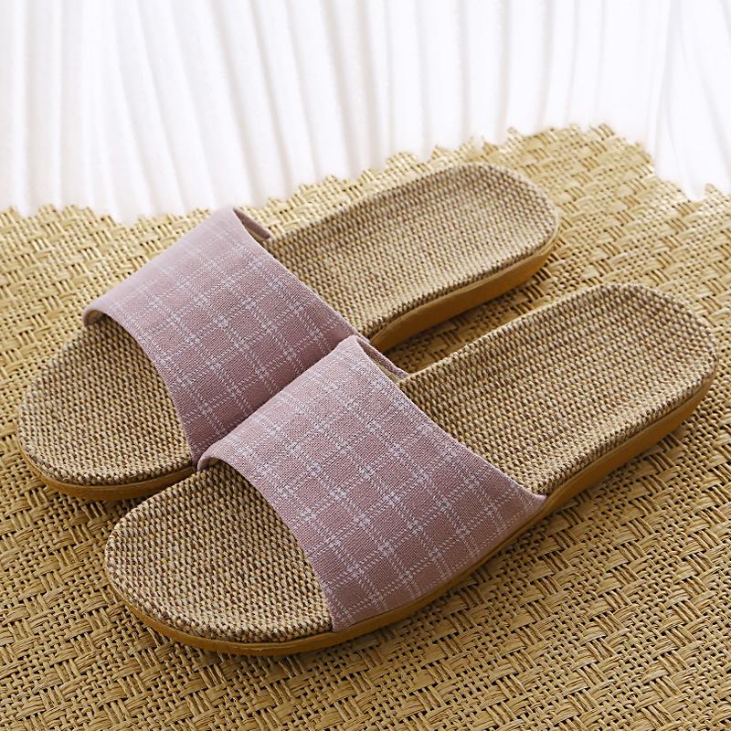 

Новые женские повседневные домашние тапочки из хлопка и льна 40 светло-фиолетовый