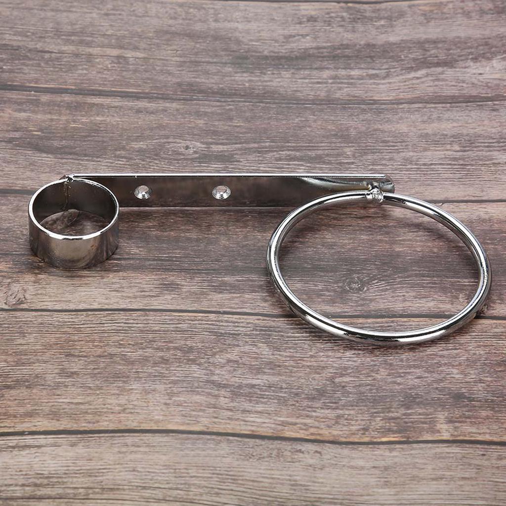 Chrome Plated Iron Wallmounted Hairdryer Support Holder Hairdryers & Tongs Rack