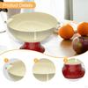 Coupe à fruits sur piédestal Plateau de rangement pour aliments et collations Décor créatif Service à haut pied pour la table