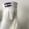 PU Chain Captain Hat Black Leather Buckle Vintage Beret Photo Sailor Hat  Summer Season