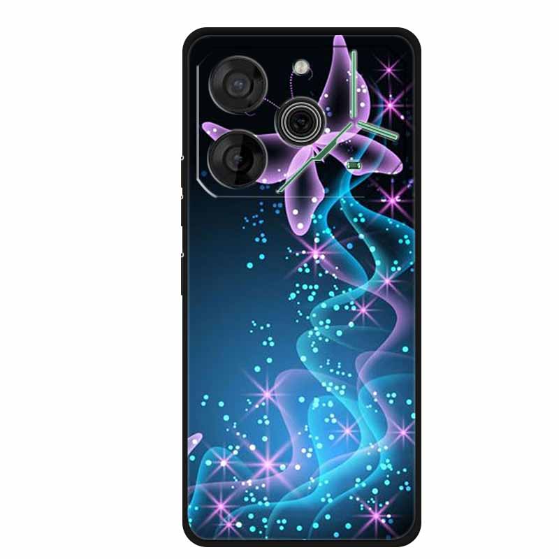 Für Tecno Pova 6 Neo Hülle Tiere TPU Weiches Silikon Rückabdeckung Handyhüllen für Tecno Pova 6Neo 6,78" Stoßfest Wolf Cool funda