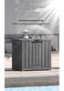 Large Outdoor Waterproof Storage Box with Sun Protection for Garden, Balcony, or Courtyard
