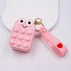 Silicone Coin Purse Mini Wallet  Sling  Bag Anti-stress Messenger Bag Strawberry Pineapple Bag