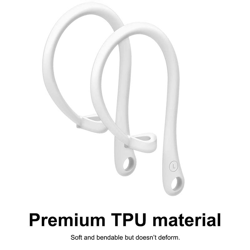 1 pár Háčků za uši Měkké Silikonové TPU Ochranné Háčky za uši Proti ztrátě Háčky za uši Držák sluchátek pro AirPods (AirPods nejsou součástí dodávky)