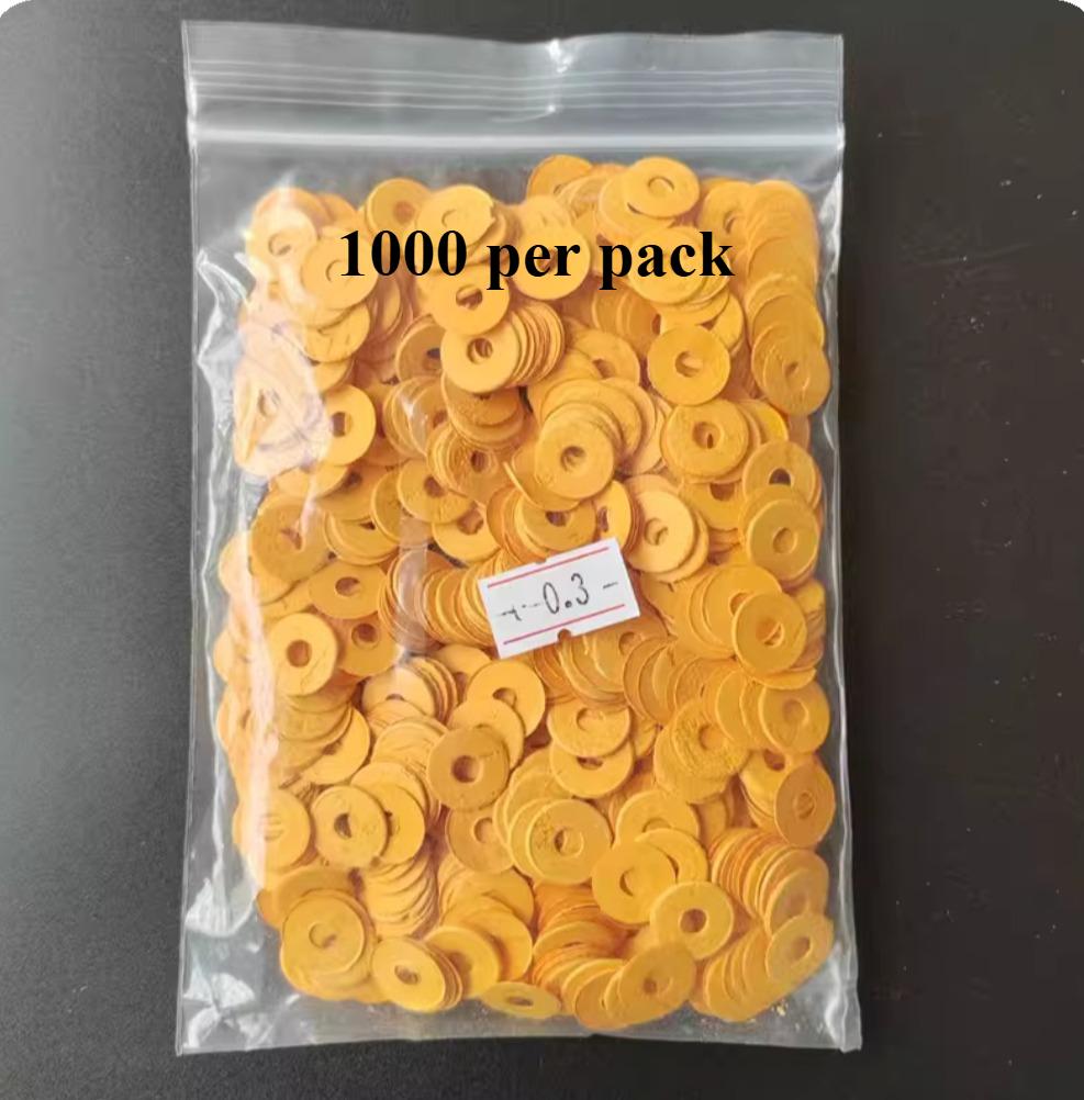 Piano accessories washers, key washers, paper washers, there are 1000 paper washers per pack.
