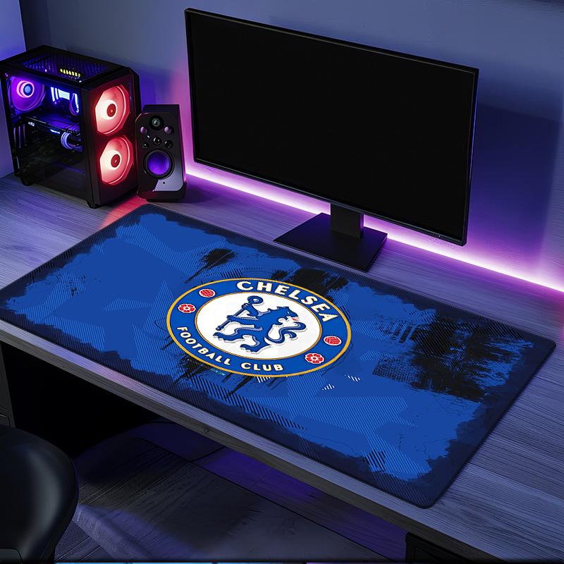 Tappetino per mouse Chelsea Campioni di fila, Base in gomma, Tappetino per mouse per giocatori e uso in ufficio, Scrivania da gioco, Tappetino facile da pulire Regali di Natale per fan