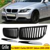 MagicKit Radiator Grilles For 3 Series E90 E91 Saloon 2005-2008 Gloss Black Front Kidney Grill Auto Car Accessories