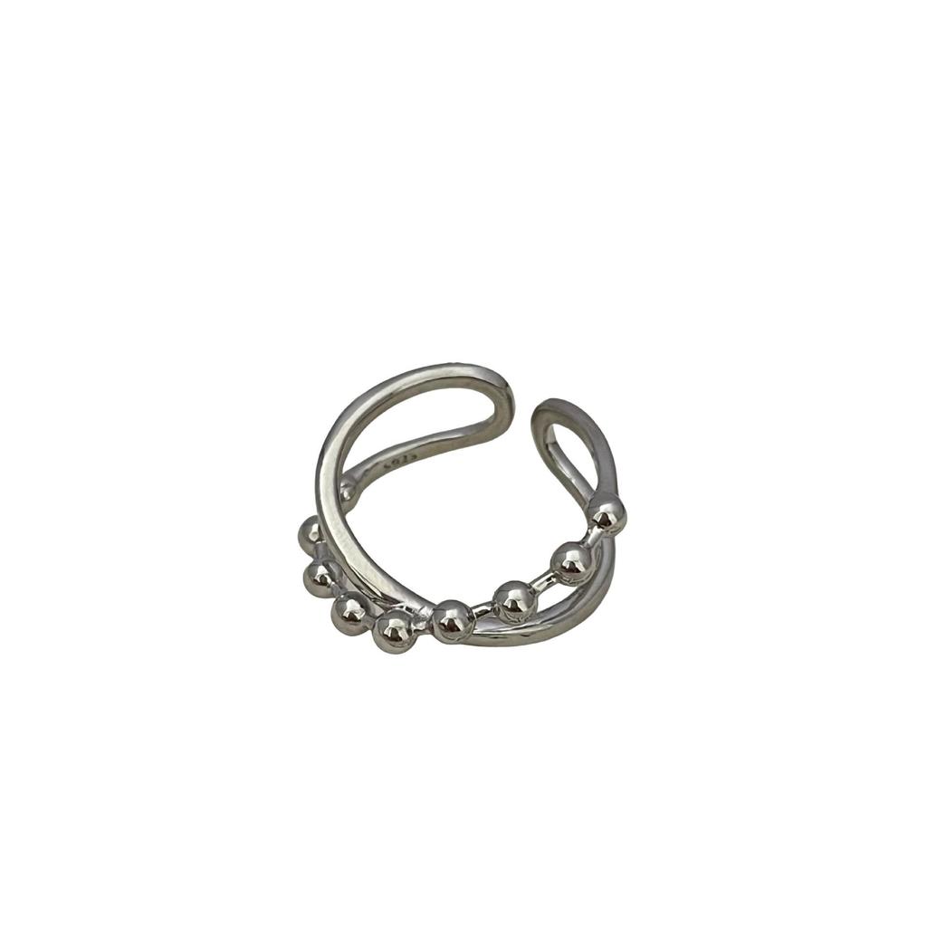 Retro Geometric Mobius Multi-layer Open Ring