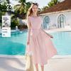 French Style Pure Cotton Sleeveless A-Line Sundress