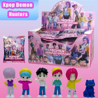 New Anime Kpop Demon Hunters Blind Box Series Figure Figurine Toy Desk Statues Ornament Halloween/Christmas Kid Gifts