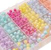 50Pcs Acrylic Beads Coated Colored Loose Round Beads For Jewelry Making DIY Necklace Accessories