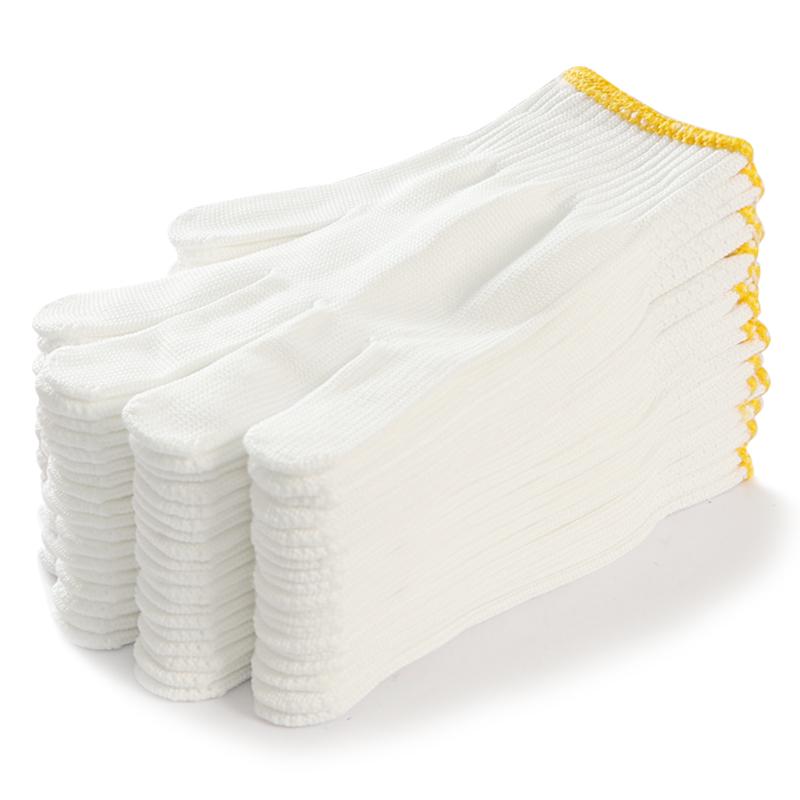 Guantes de Trabajo Antideslizantes para Mujer, Hilo de Algodón Resistente al Desgaste para Sitio de Construcción