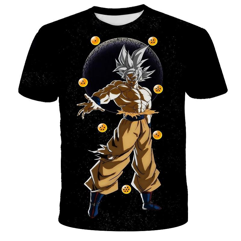 2026 Dragon Ball Z Graphic Print 3D Kids Summer Short Sleeve T-Shirt