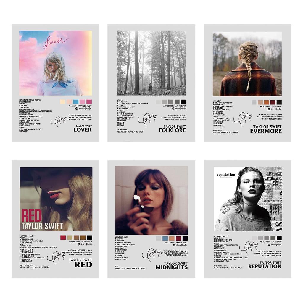Poster su Tela Copertina Album Taylor Swift per Decorazione Murale di Camera da Letto o Soggiorno