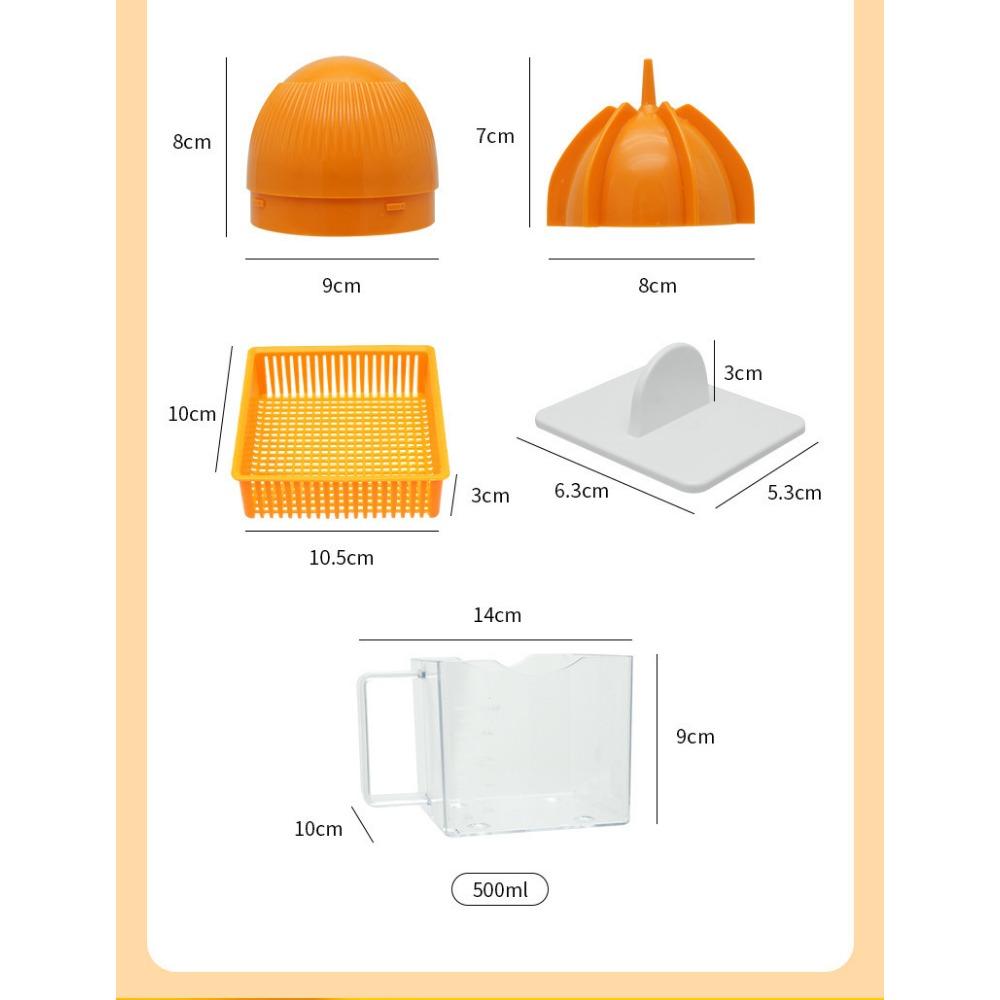 Manual juicer, small household fruit press, convenient hand cranked lemon frying juice cup press