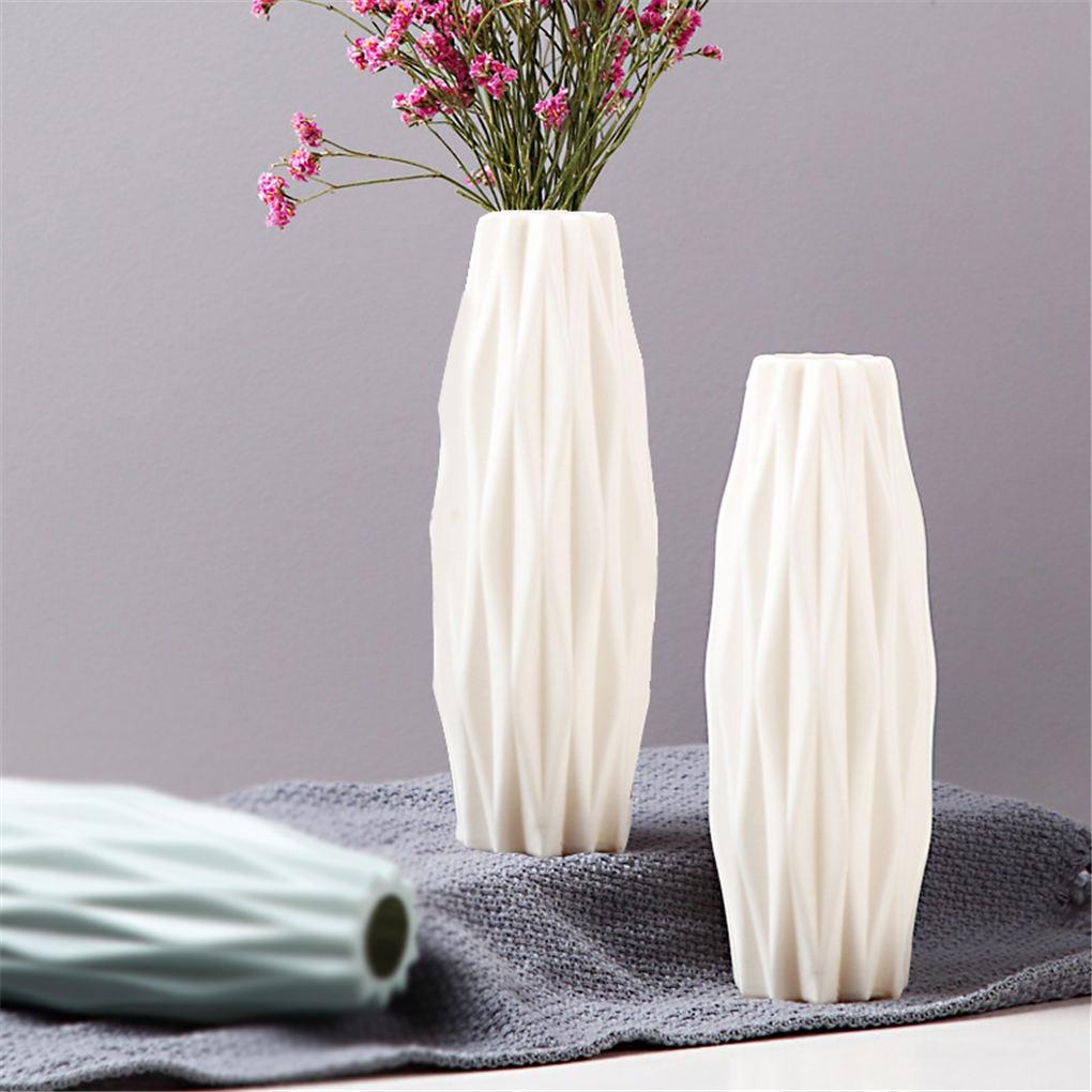 Plastic Flower Vase Home Office Hotel Flower Artificial Plant Dry Floral