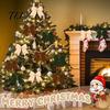 Decoratieve Fluwelen Linten 2 Stuks Kerstboom Strik Decoraties, Stof Feestelijke Krans Hangend Ornament Trap Strikken voor Huis, Feestelijke Slingers Bruiloft