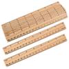 30Pcs 20Cm Wooden Ruler Set Precision Straight Edge Measuring Tool for Classroom Study Office Architecture Math