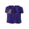 Nike Logo Letter Round Neck Short Sleeve T-Shirt Los Angeles Lakers Men Tops Purple DH6793-547