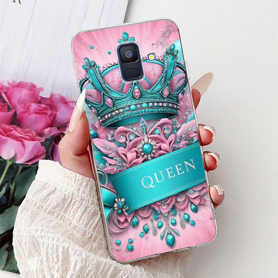 For Samsung Galaxy A6 2018 Case Luxury Painted Cover Soft Silicone Phone Case For Samsung A 6 A6 GalaxyA6 2018 Back Cover Coque
