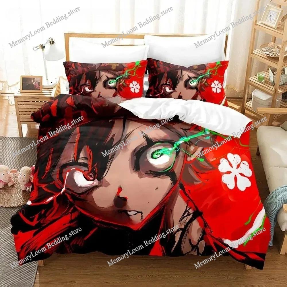New Black Clover Bedding Set Single Twin Full Queen King Size Bed Set Adult Boys Bedroom Duvetcover Sets 3D Anime Bed Sheet Set