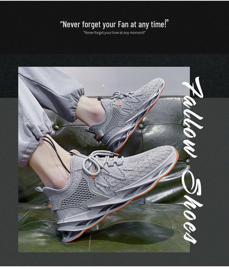 Autumn Men's Breathable Casual Blade Sneakers - Trendy Flying Woven Mesh Design