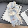 New Korean Atmosphere Premium Plaid Scarf Female Autumn and Winter Student Couple Warm Scarf Male