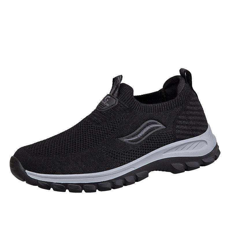 Zhang Kaili Men s Summer Slip-On Mesh Breathable Non-Slip Lightweight Comfortable Elderly Sports Dad Shoes 43