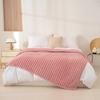 Striped Solid Color Multi-Functional Blanket for Sofa, Dorm, or Napping