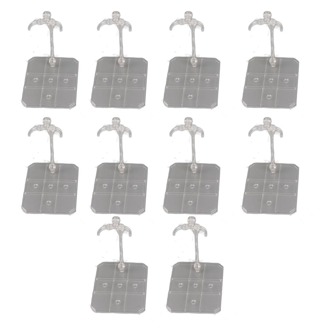 10 Sets Action Figure Stand Transparent Acrylic Anime Figure Display Stand Support Holder Base