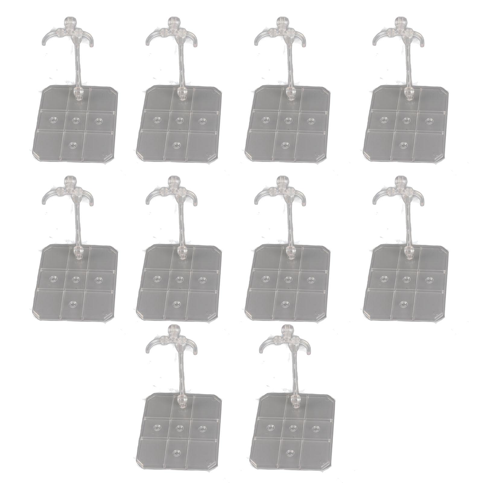 ZK40 10 Sets Action Figure Stand Transparent Acrylic Anime Figure Display Stand Support Holder Base
