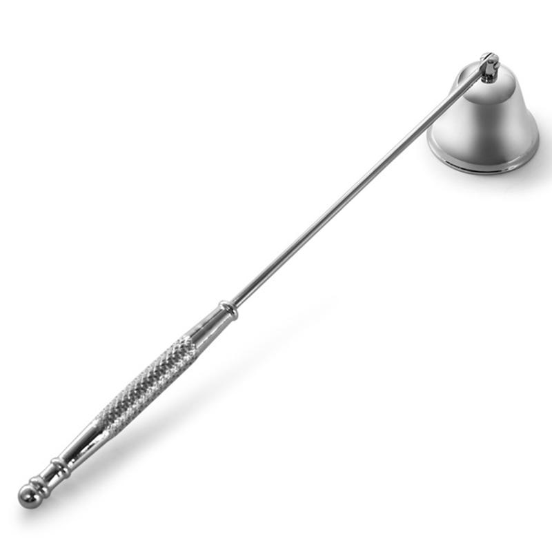 Stainless Steel Candle Snuffer Tool Long Handle Bell Extinguisher Accessory For Putting Out Extinguish Candle Wicks Accessories