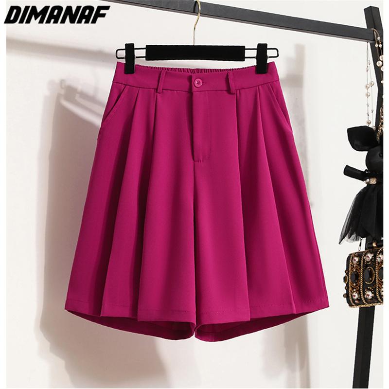 Plus Size Summer Shorts Pants Women Elastic Pants Loose Casual Female Basic Trousers Solid Wide Leg Pants White 5XL