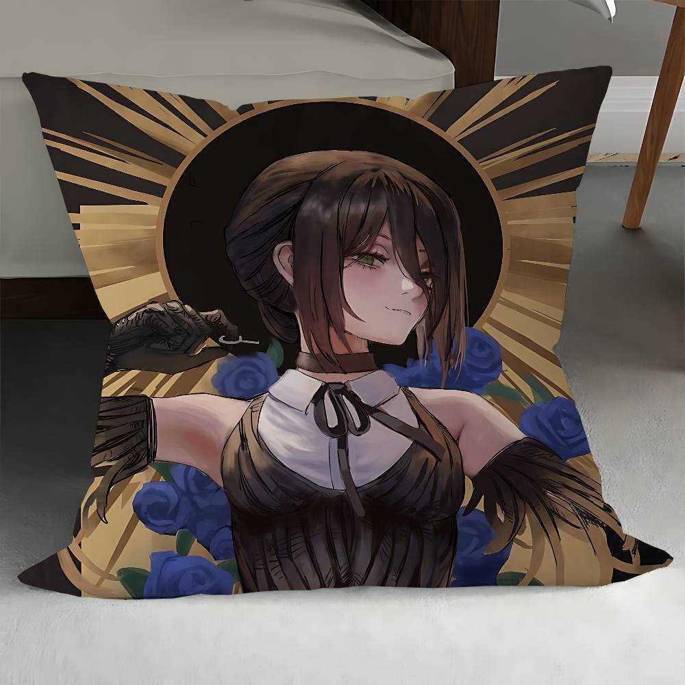 Reze Anime Pillow Cover Design Cushion Cover Decor Holiday Decorati