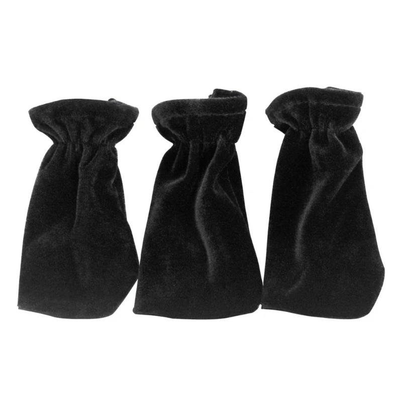 3Pcs Classical Piano Pedal Protective Cover Velvet Dust Cover Case Pedal Sleeves Foot Pad Prevent Piano Pedals 1