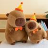 23cm Capybara Plush Simulation Capibara Anime Fluffty Toy Cute Doll Stuffed Animals Soft Doll Plush Christmas Thanksgiving Gifts