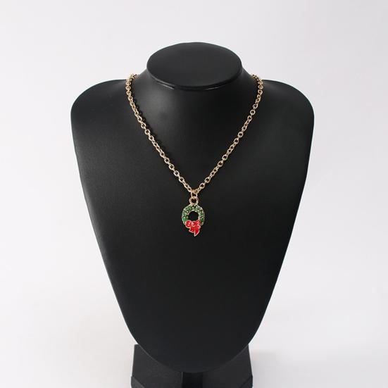 Colar feminino decorativo all-match glittery delicado tema natalino pingente colar para uso diário