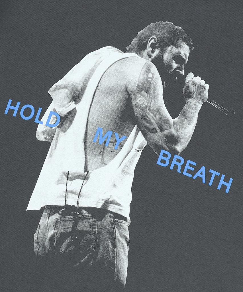 MAHAGRID Hold My Breath Tee Charcoal(Mg2Emmt522D)