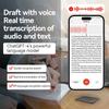 189Language Translator AI Powerd ChatGPT-4 App Phone Call Mini Audio Voice Recorder Espia Transcribe Summarize Audio Dictaphone