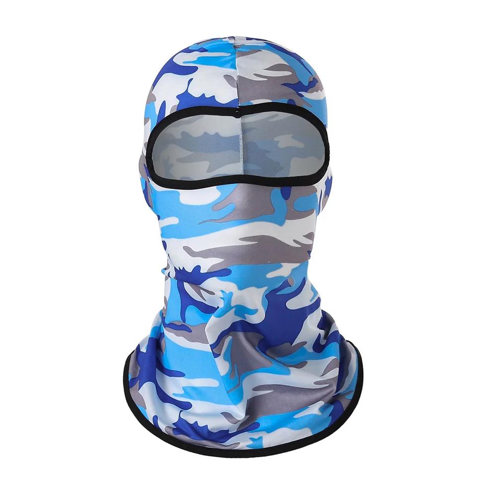 Motorcycle Balaclava Summer Ice Silk Face Mask Moto Breathable Headwear Quick Drying Face Masks Neck Lycra Fleece Skull Mask