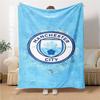 Coperte con Stemma Manchester City Flanella Stampata Traspirante Calda Coperta da Divano per Casa Ufficio Copriletti 0708a20