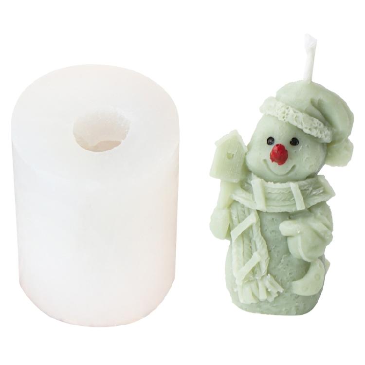 

Santa Candle Mold, for DIY Candle Soap Plaster Christmas Decor, Easy to Demold