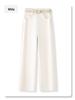 2025 Women's Yellow High Waist Straight Leg Jeans - Slimming, Cropped, Loose Fit for Spring/Autumn